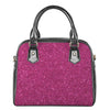 Magenta Pink Glitter Artwork Print (NOT Real Glitter) Shoulder Handbag