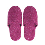 Magenta Pink Glitter Artwork Print (NOT Real Glitter) Slippers
