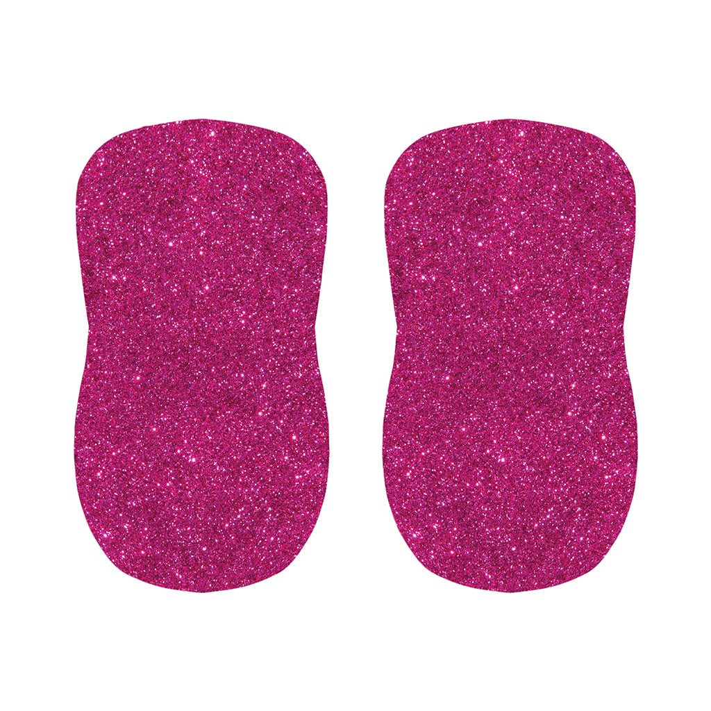 Magenta Pink (NOT Real) Glitter Print Bar Stool Covers