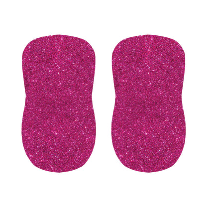 Magenta Pink (NOT Real) Glitter Print Bar Stool Covers
