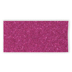 Magenta Pink (NOT Real) Glitter Print Beach Towel