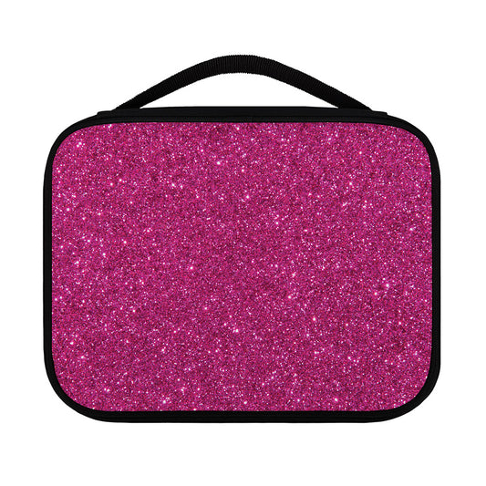 Magenta Pink (NOT Real) Glitter Print Classic Bible Case