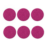 Magenta Pink (NOT Real) Glitter Print Coaster Set