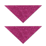 Magenta Pink (NOT Real) Glitter Print Dog Bandana