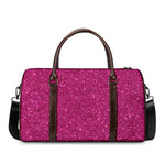 Magenta Pink (NOT Real) Glitter Print Duffle Bag