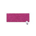 Magenta Pink (NOT Real) Glitter Print Extended Mouse Pad