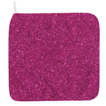 Magenta Pink (NOT Real) Glitter Print Hand Towel
