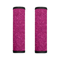 Magenta Pink (NOT Real) Glitter Print Handle Covers