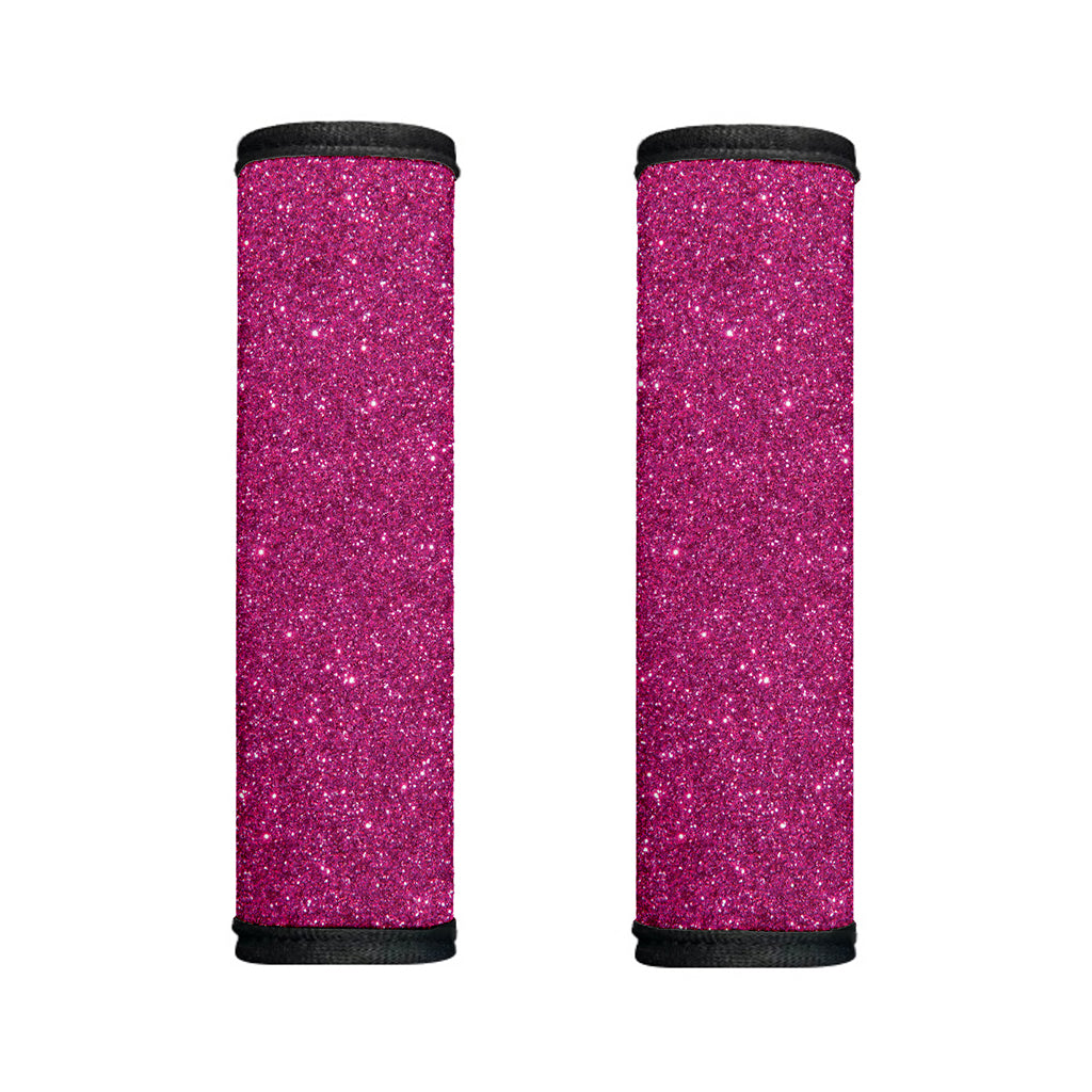Magenta Pink (NOT Real) Glitter Print Handle Covers
