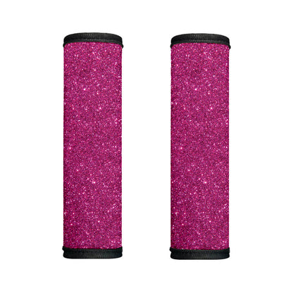 Magenta Pink (NOT Real) Glitter Print Handle Covers