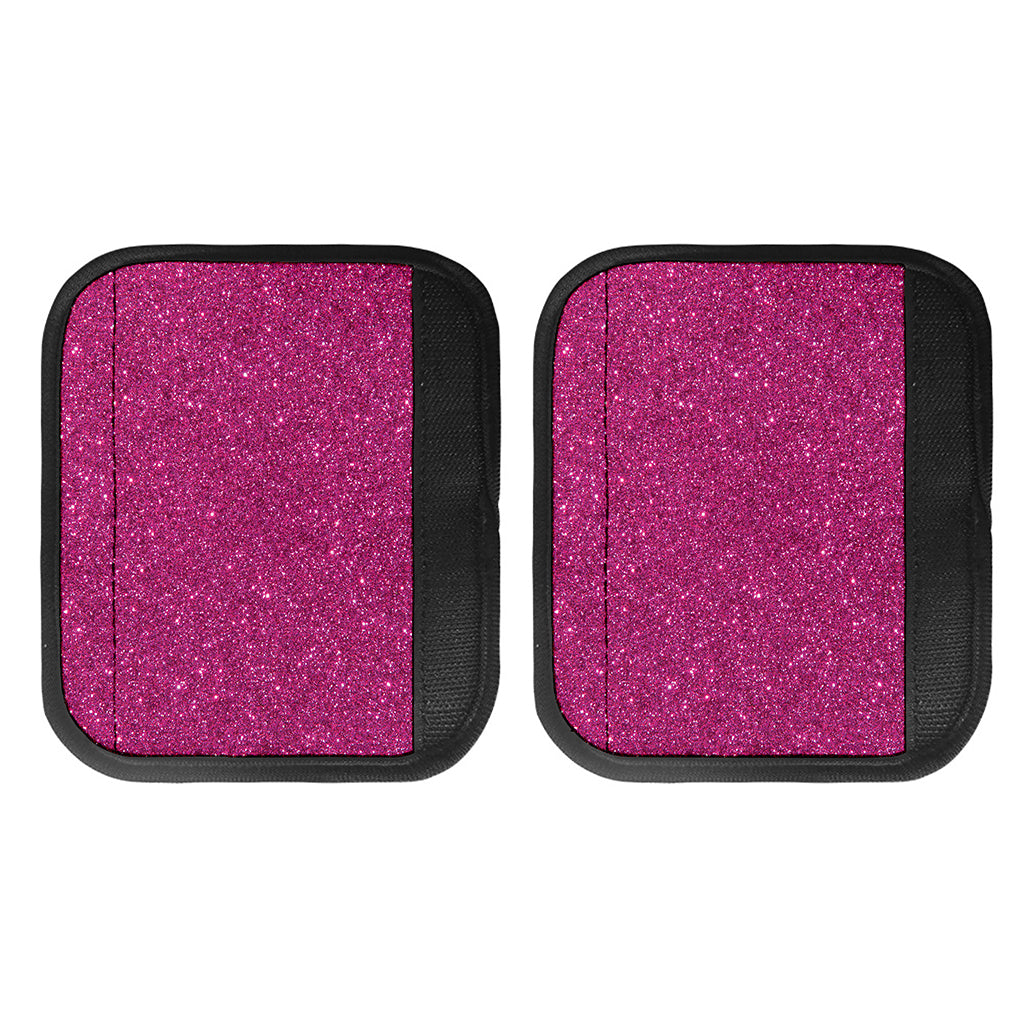 Magenta Pink (NOT Real) Glitter Print Handle Covers