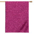 Magenta Pink (NOT Real) Glitter Print House Flag