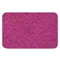 Magenta Pink (NOT Real) Glitter Print Indoor Door Mat