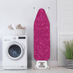 Magenta Pink (NOT Real) Glitter Print Ironing Board Cover