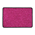 Magenta Pink (NOT Real) Glitter Print Kitchen Mat