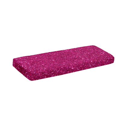 Magenta Pink (NOT Real) Glitter Print Piano Keyboard Cover