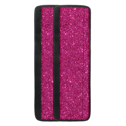Magenta Pink (NOT Real) Glitter Print Refrigerator Handle Covers