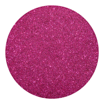 Magenta Pink (NOT Real) Glitter Print Round Blanket