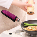 Magenta Pink (NOT Real) Glitter Print Skillet Handle Cover