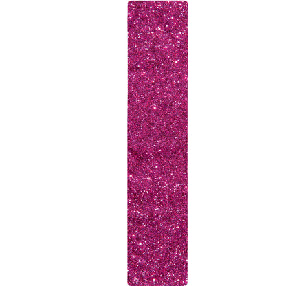 Magenta Pink (NOT Real) Glitter Print Table Runner