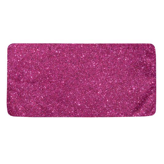 Magenta Pink (NOT Real) Glitter Print Towel
