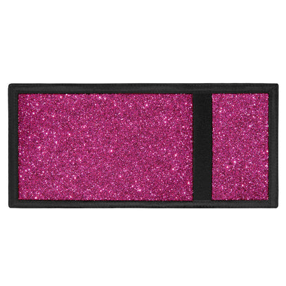 Magenta Pink (NOT Real) Glitter Print Trifold Wallet