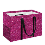 Magenta Pink (NOT Real) Glitter Print Utility Tote Bag