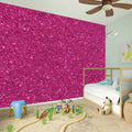 Magenta Pink (NOT Real) Glitter Print Wall Sticker
