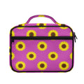 Magenta Pink Sunflower Pattern Print Briefcase Bible Bag