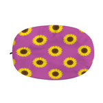 Magenta Pink Sunflower Pattern Print Car Side Mirror Covers