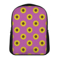 Magenta Pink Sunflower Pattern Print Casual Backpack