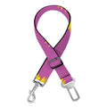 Magenta Pink Sunflower Pattern Print Dog Seat Belt