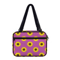 Magenta Pink Sunflower Pattern Print Double Strap Bible Bag