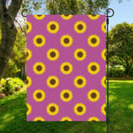 Magenta Pink Sunflower Pattern Print Garden Flag