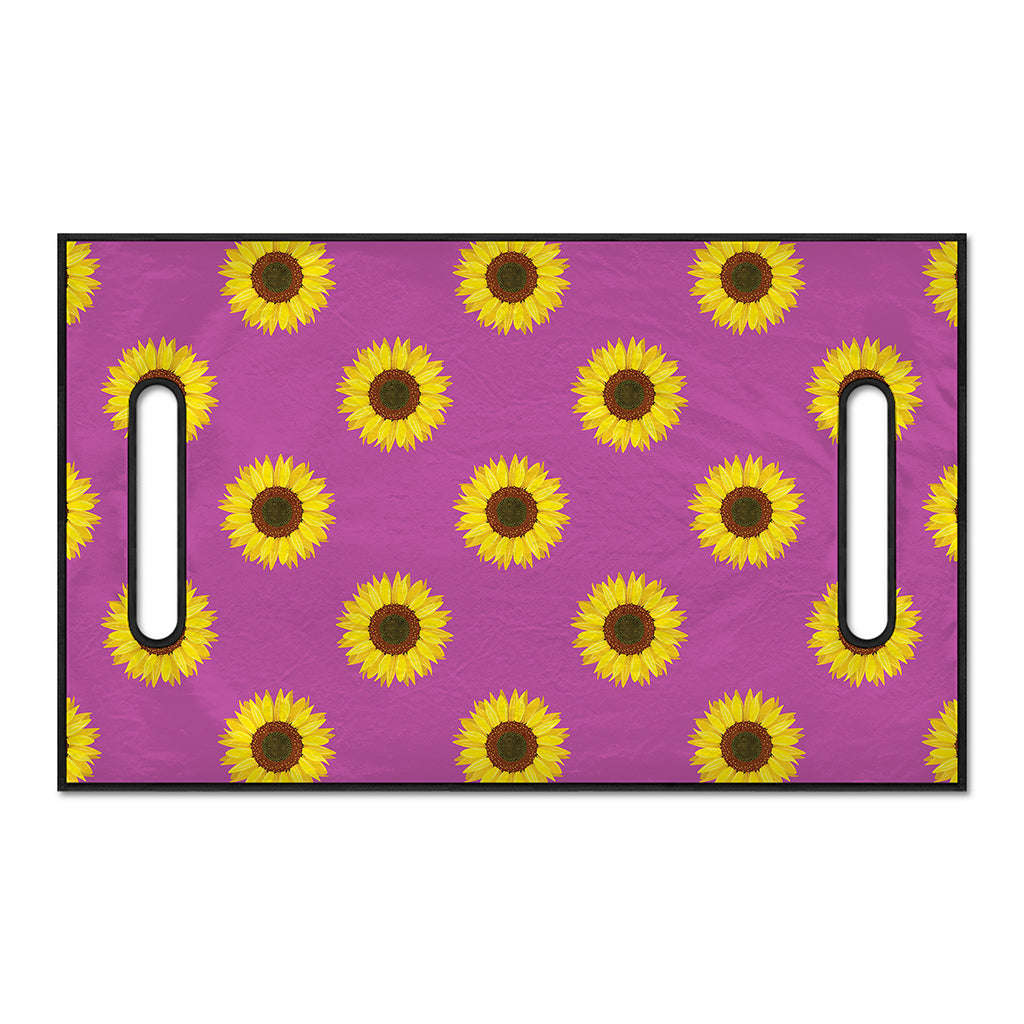 Magenta Pink Sunflower Pattern Print Golf Cart Seat Cover