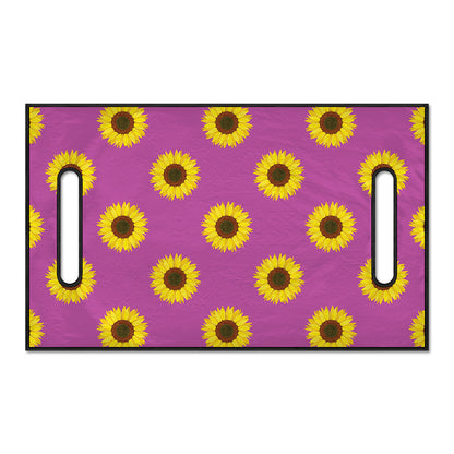 Magenta Pink Sunflower Pattern Print Golf Cart Seat Cover
