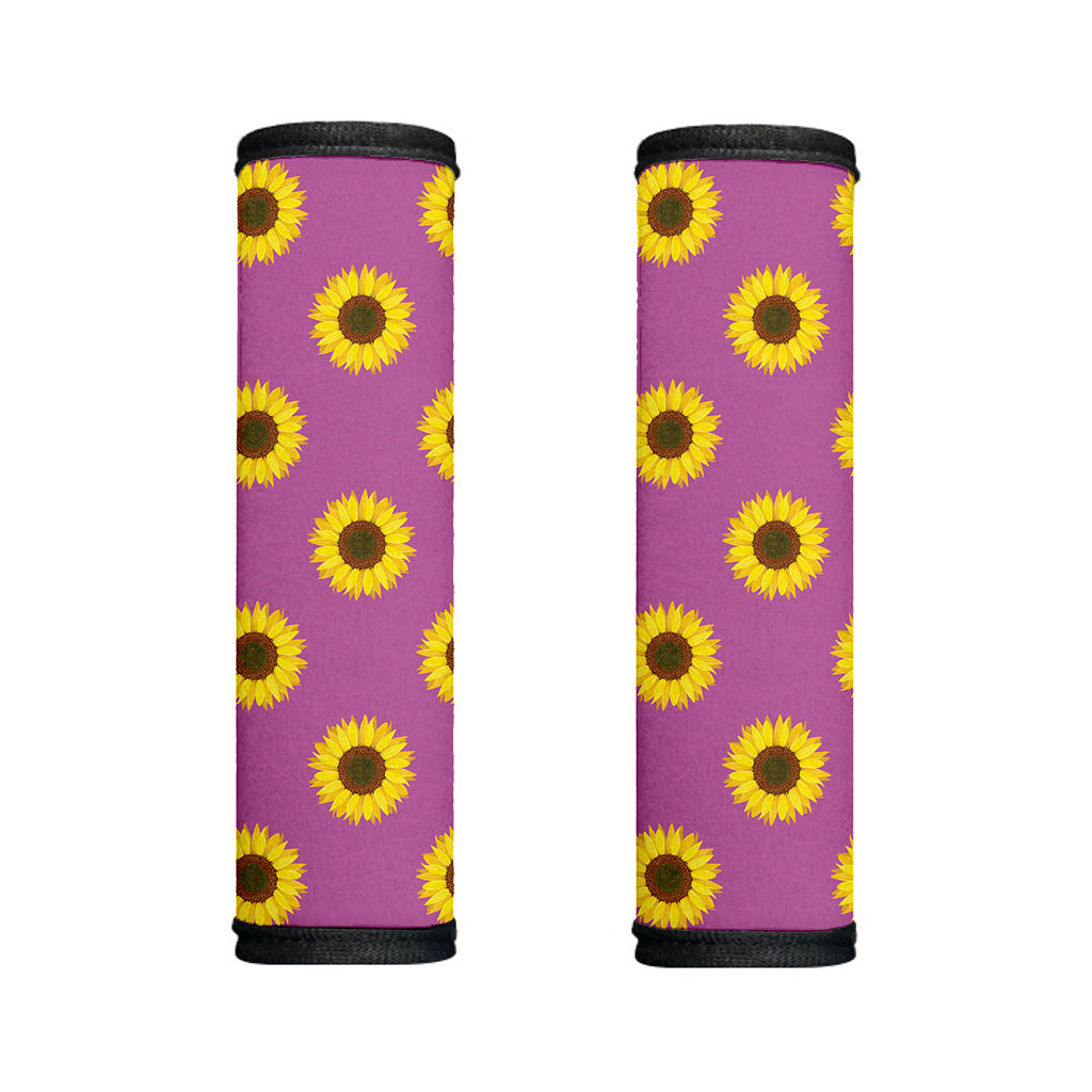 Magenta Pink Sunflower Pattern Print Handle Covers