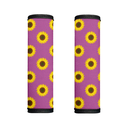 Magenta Pink Sunflower Pattern Print Handle Covers