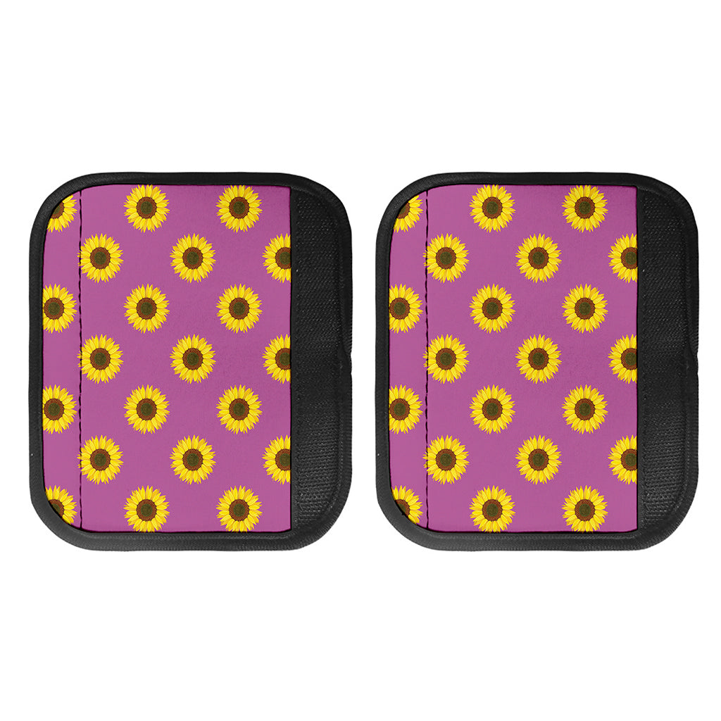 Magenta Pink Sunflower Pattern Print Handle Covers