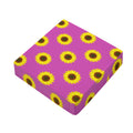 Magenta Pink Sunflower Pattern Print Outdoor Seat Cushion Cover