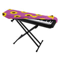 Magenta Pink Sunflower Pattern Print Piano Keyboard Cover
