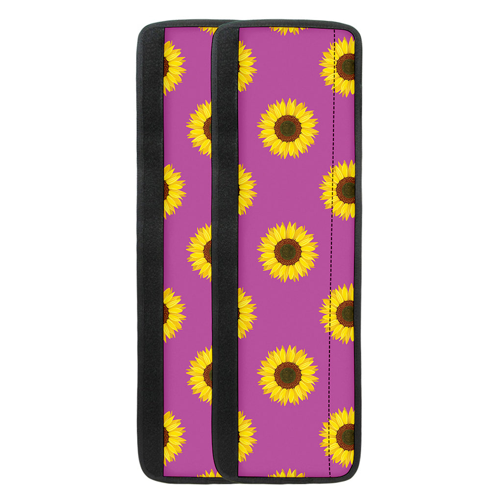 Magenta Pink Sunflower Pattern Print Refrigerator Handle Covers