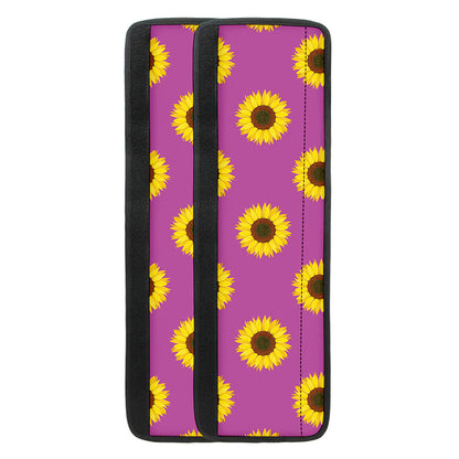 Magenta Pink Sunflower Pattern Print Refrigerator Handle Covers