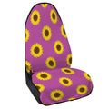 Magenta Pink Sunflower Pattern Print Waterproof Car Seat Cover