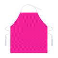 Magenta Pink Zigzag Pattern Print Adjustable Apron