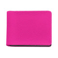 Magenta Pink Zigzag Pattern Print Bifold Wallet
