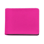 Magenta Pink Zigzag Pattern Print Bifold Wallet