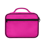 Magenta Pink Zigzag Pattern Print Briefcase Bible Bag