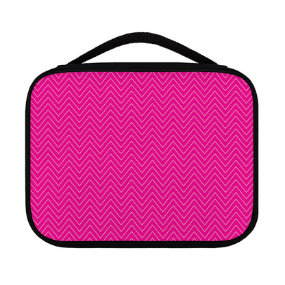 Magenta Pink Zigzag Pattern Print Classic Bible Case