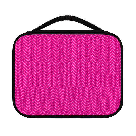Magenta Pink Zigzag Pattern Print Classic Bible Case